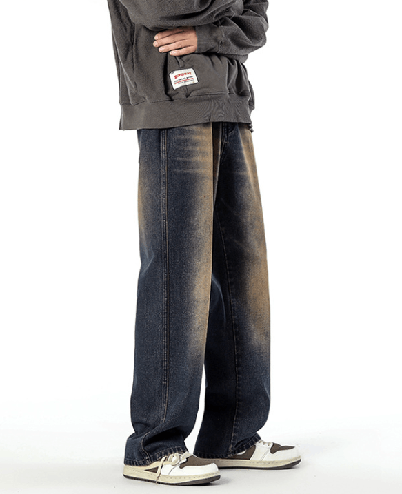 Japanese Brand × Jean Vintage Blue Distressed Washed Wide Leg Jeans Size US 32 / EU 48 - 3 Thumbnail