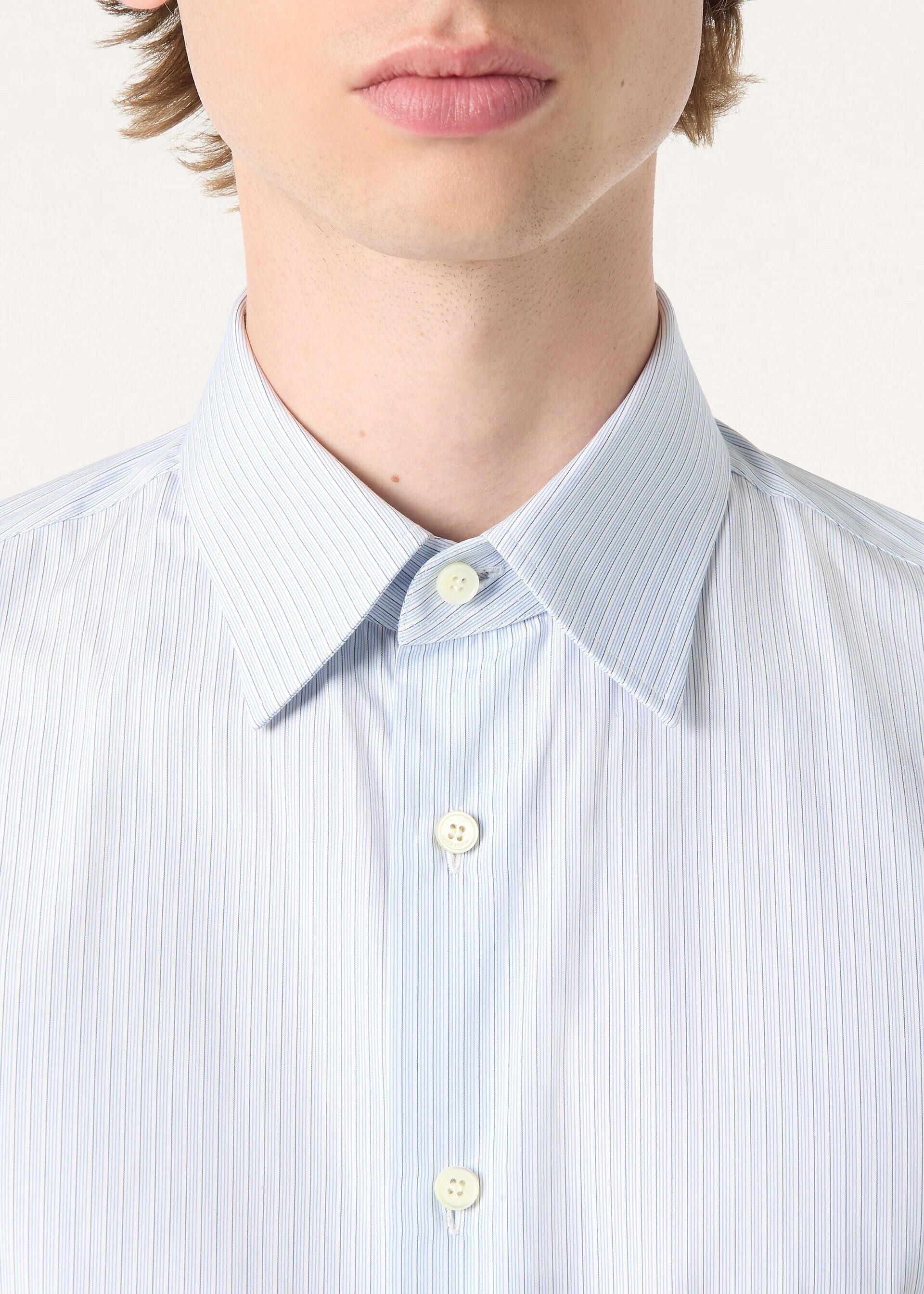 Loro Piana os11x0326 FAQ9811 Filippo Shirt in Light Blue Stripes Size US XL / EU 56 / 4 - 4 Thumbnail