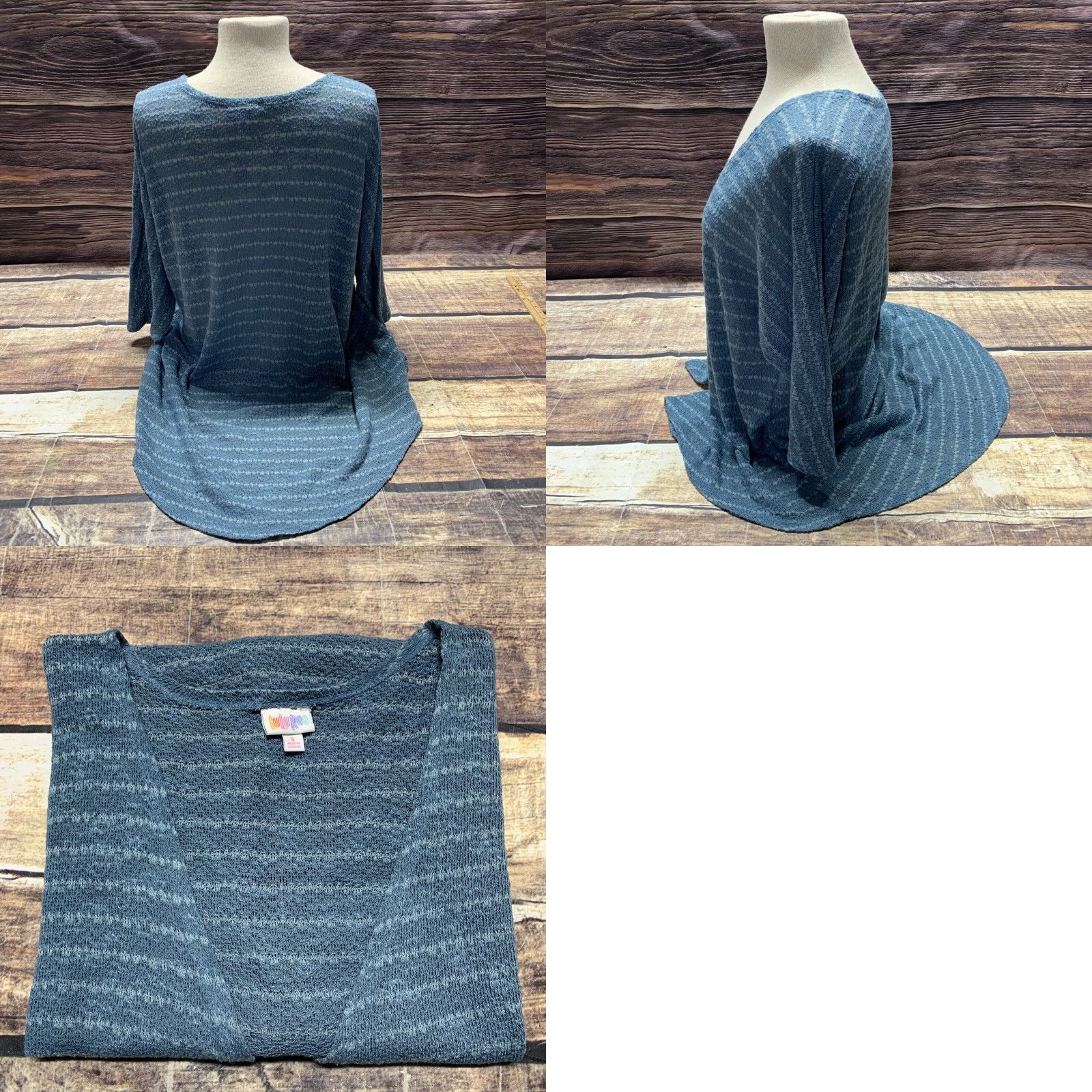 Vintage LULAROE Cardigan Teal Open Shrug 3/4 Sleeve Sweater Women Size S Size S / US 4 / IT 40 - 8 Thumbnail
