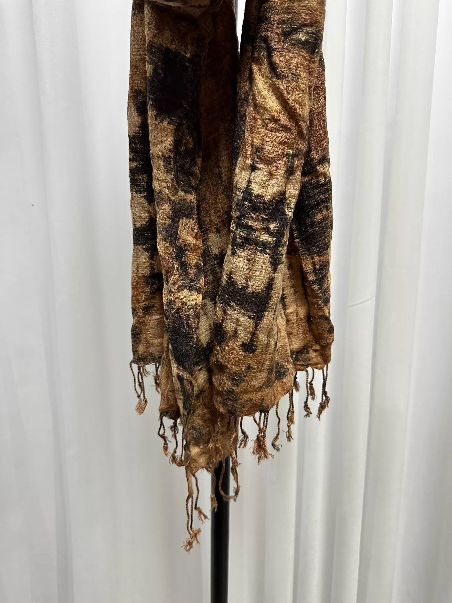 Yohji Yamamoto Yohji Yamamoto y's Wasteland Dye C/S Unique Scarf 180x60 Size ONE SIZE - 5 Thumbnail