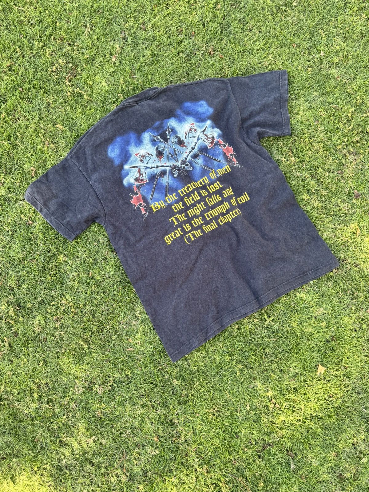 Vintage Vintage blind guardian faded 90s band screen stars t shirt Size US XL / EU 56 / 4 - 8 Thumbnail