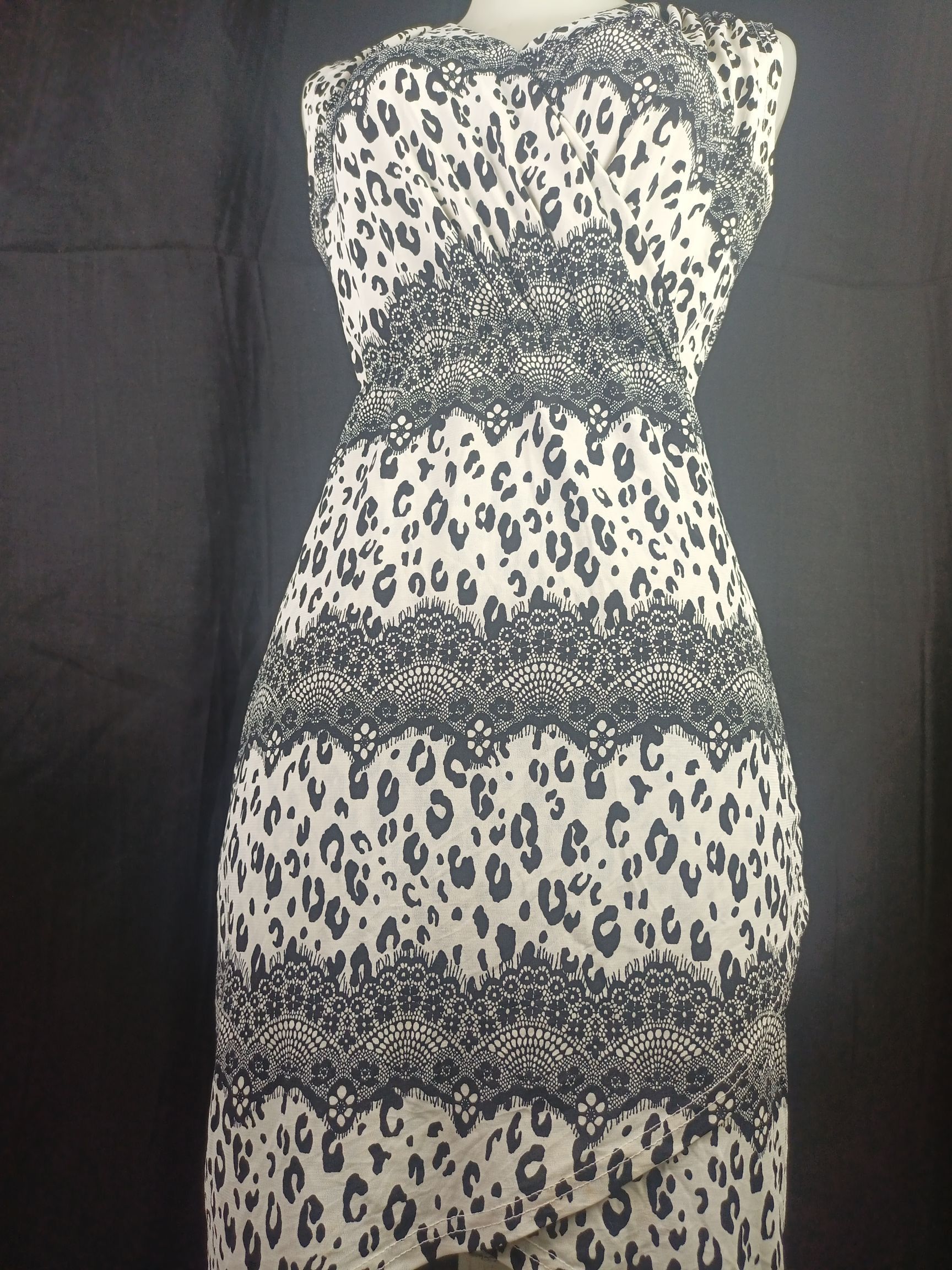 Designer × DressCamp × Japanese Brand GUMZZI Women's Sleeveless Dress Leopard Print Size M / US 6-8 / IT 42-44 - 13 Thumbnail
