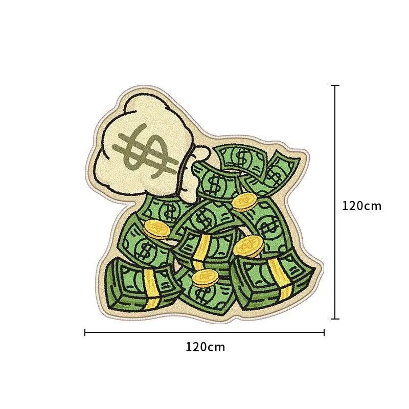Other Dollar Gold Coins Living Room Bedroom Carpet Size ONE SIZE - 5 Thumbnail