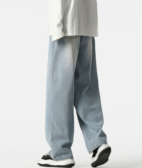 Japanese Brand × Jean American retro washed loose straight wide-leg jeans Size US 32 / EU 48 - 5 Thumbnail