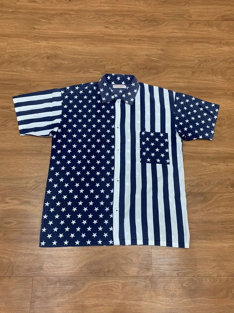 Vintage Vintage betty boop sun faded star stripe button shirt rare Size US L / EU 52-54 / 3 - 3 Thumbnail