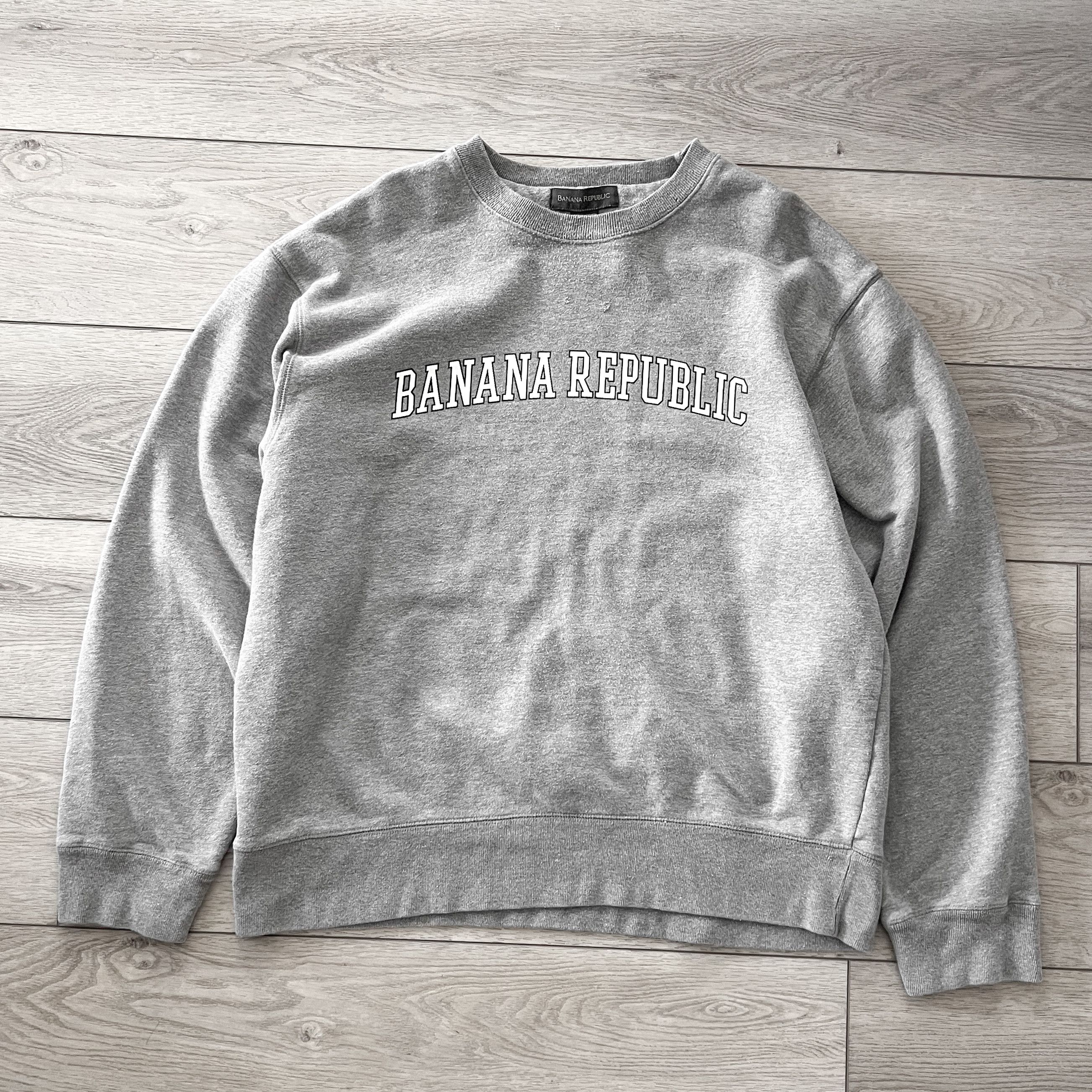 Vintage Vintage Banana Republic Spellout Logo Crewneck Sweatshirt Size US XL / EU 56 / 4 - 2 Thumbnail
