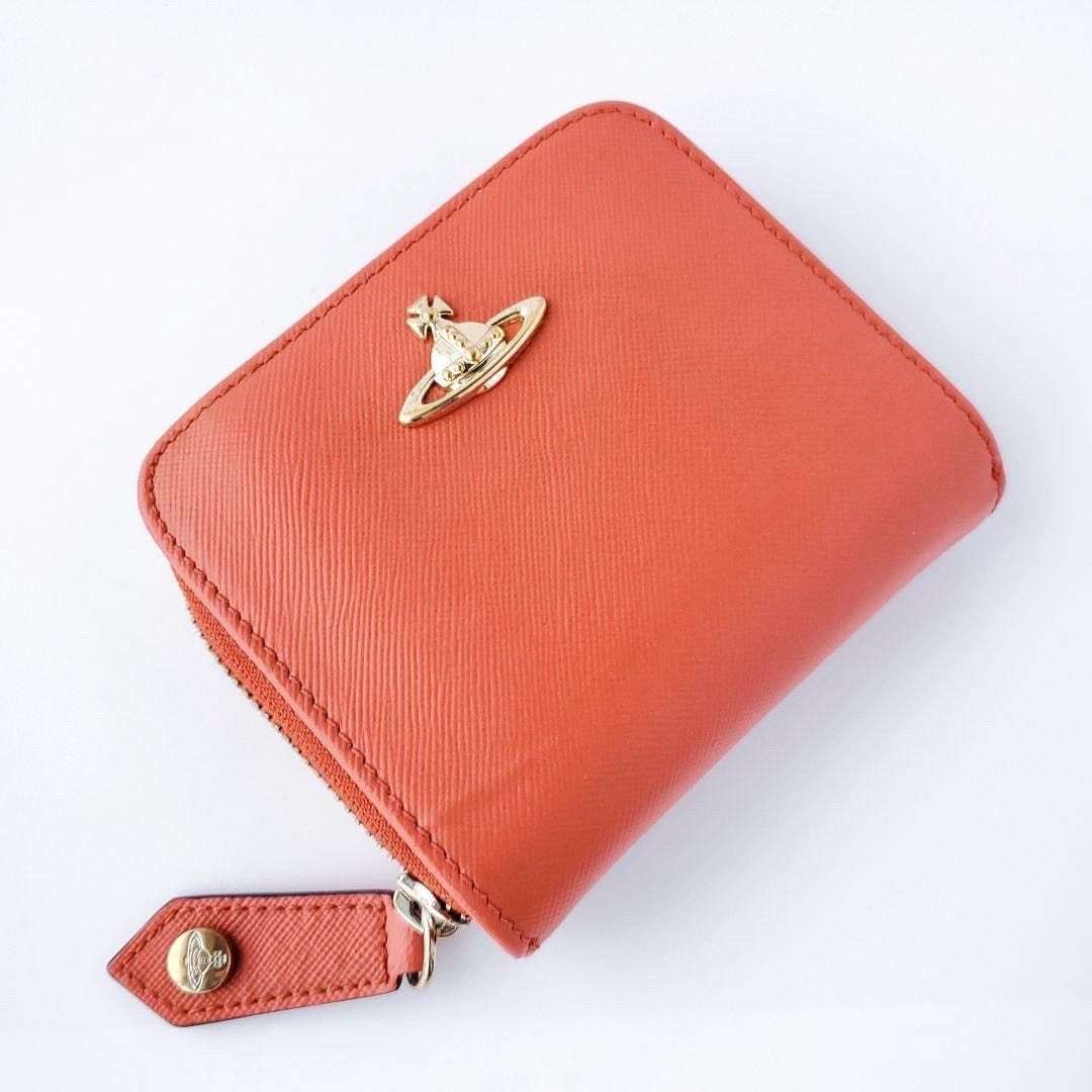 image of Vivienne Westwood Orb Wallet in Salmon, Women's