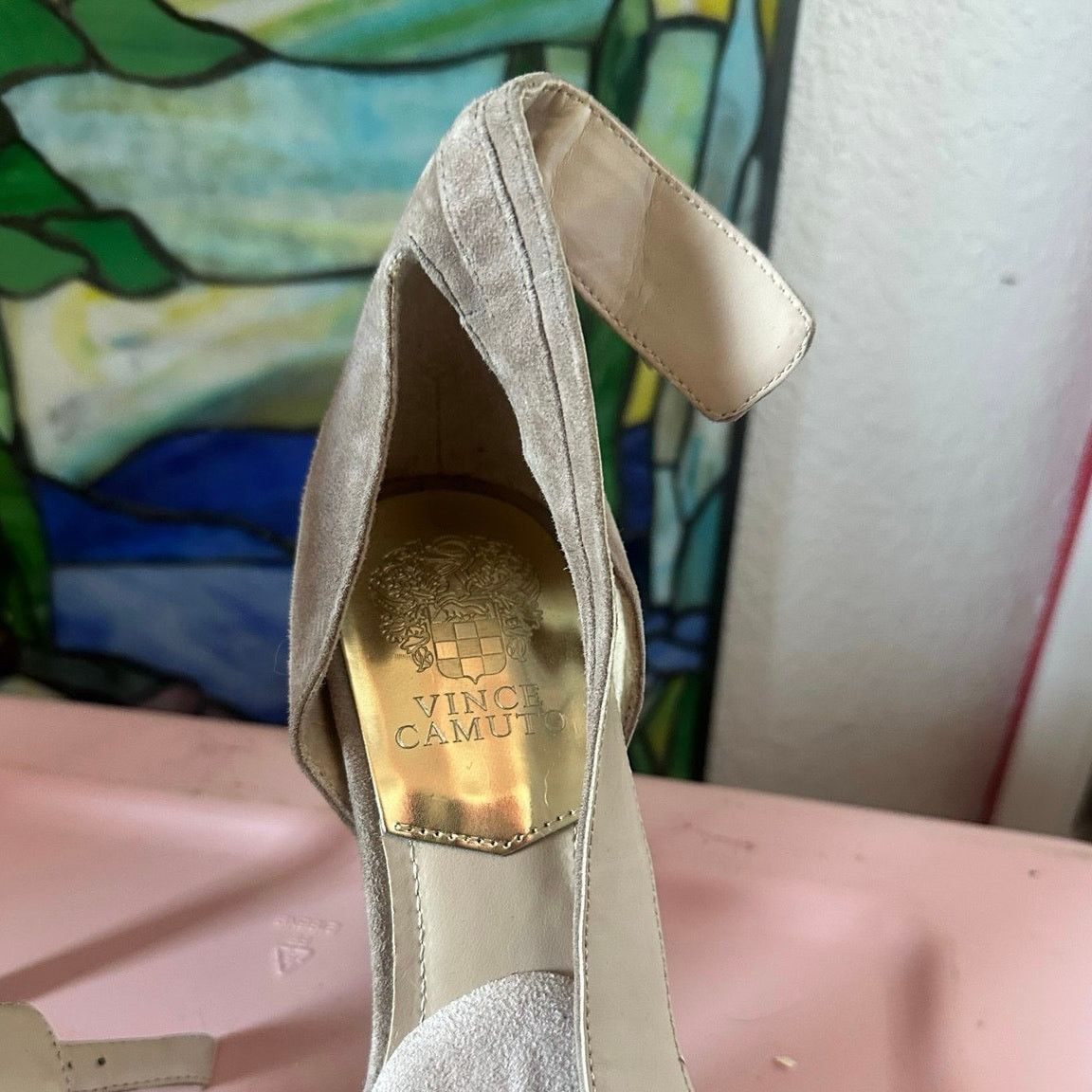 Vince Camuto vince camuto beige gold stiletto heels shoes Size US 9 / IT 39 - 4 Thumbnail