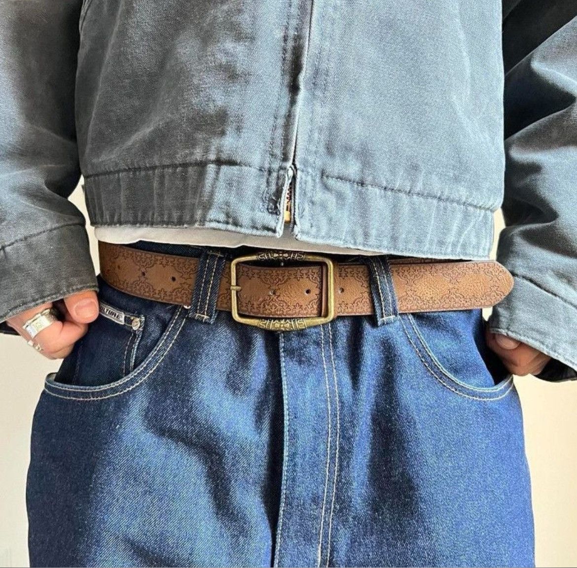 Cowboy Equipment × Vintage vintage style brown american western floral rustic boho belt Size ONE SIZE - 5 Thumbnail