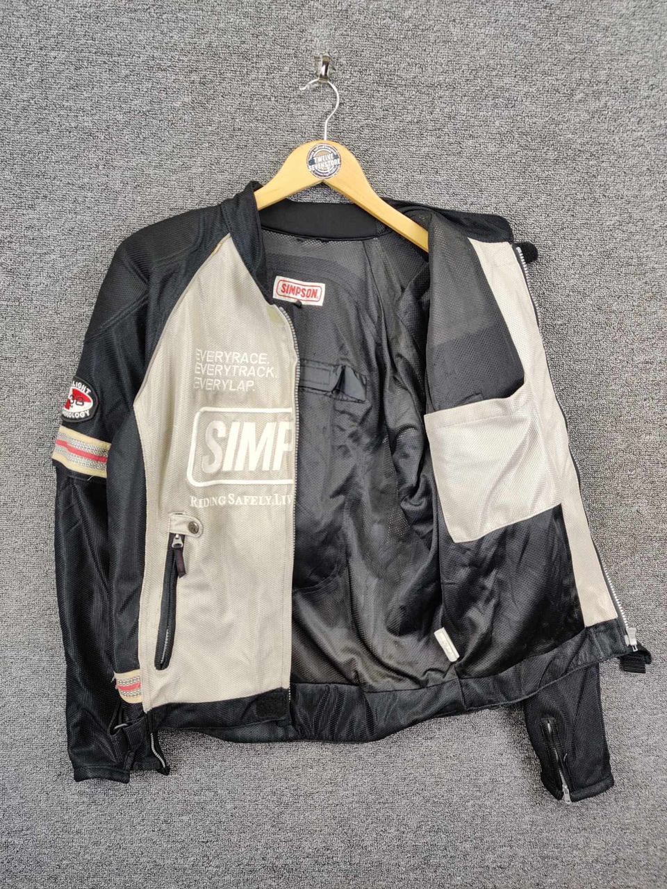 Sports Specialties × Vintage Vintage Simpson Racing Biker Motorcycle Jacket Size US L / EU 52-54 / 3 - 7 Thumbnail