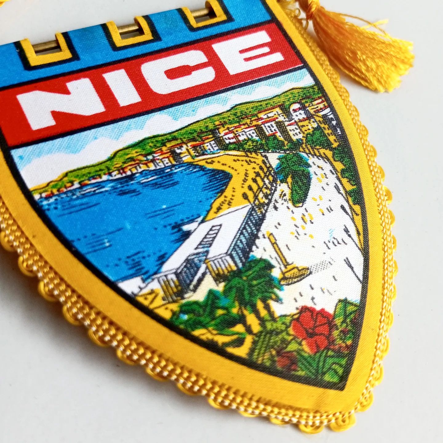 Vintage VINTAGE NICE FRANCE PENNANT French Travel Size ONE SIZE - 2 Thumbnail