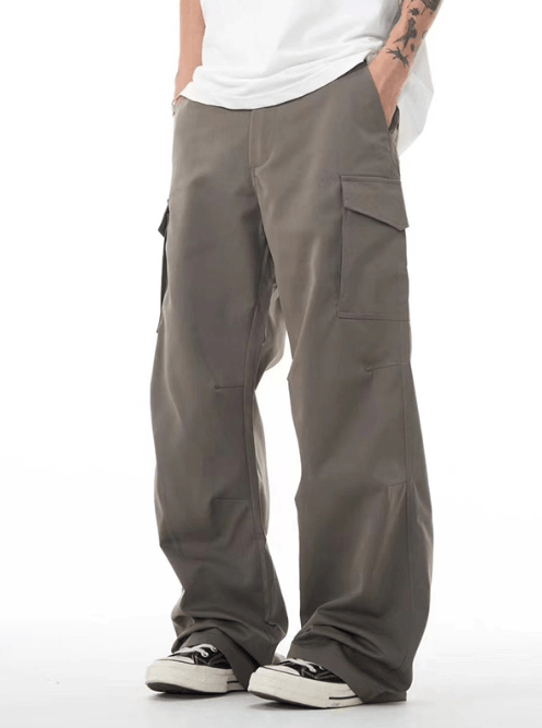 Japanese Brand × Jean Men's gray American casual all-match flared work trousers Size US 32 / EU 48 - 1 Thumbnail