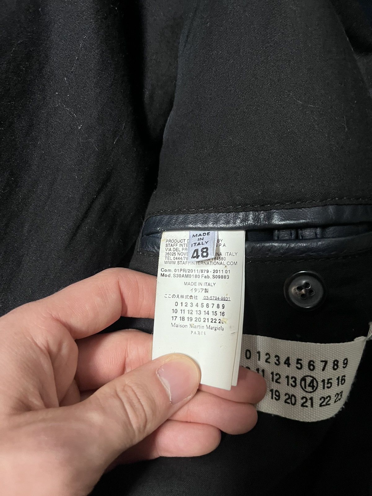 Maison Margiela Maison Margiela S/S 2011 5 zip leather jacket dark blue Size US M / EU 48-50 / 2 - 12 Thumbnail