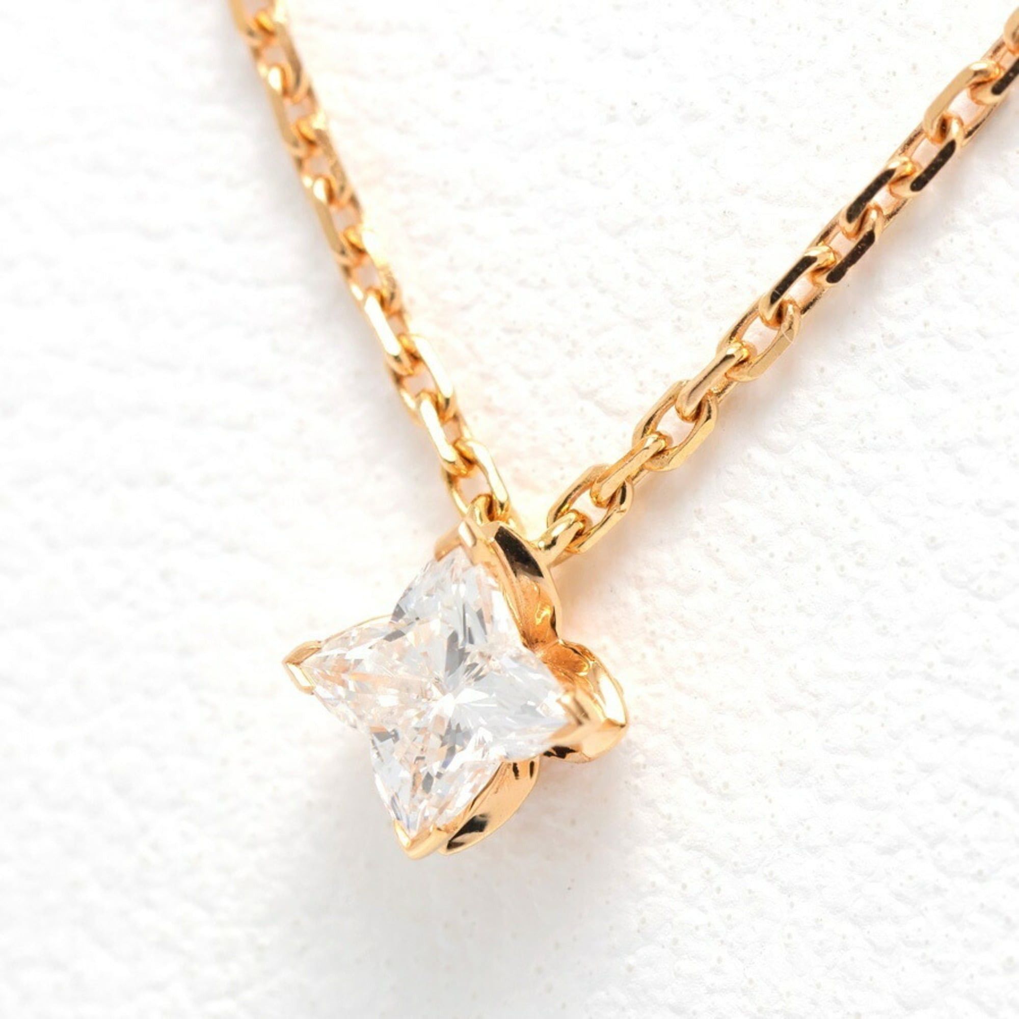 Louis Vuitton Louis Vuitton LV Diamond Star Pendant Necklace Q03842, 18K Pink Gold, Diamond, 42.5 cm Size ONE SIZE - 1 Thumbnail