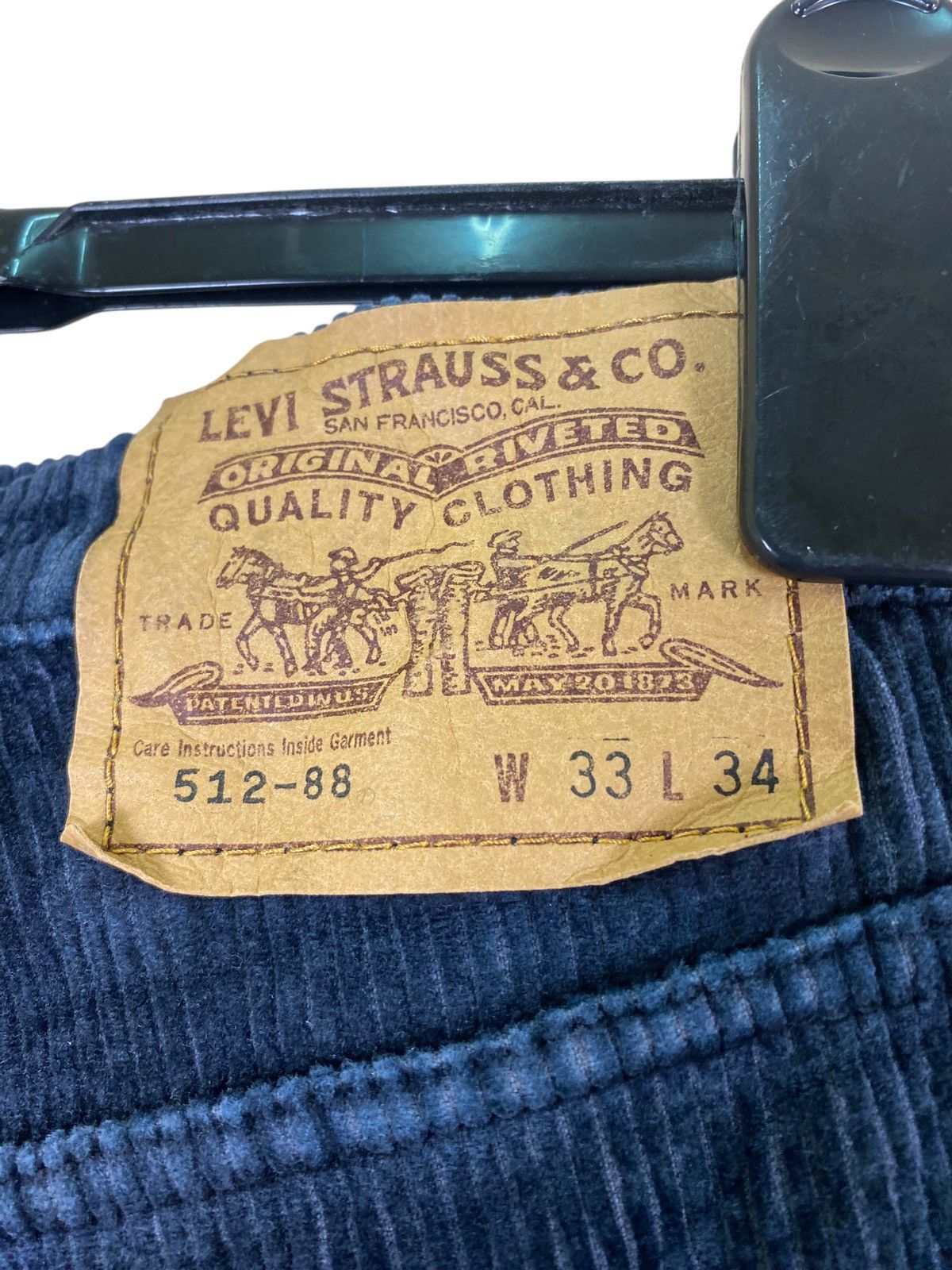 Levi's × Levi's Vintage Clothing Vintage Levis White Tab Blue Corduroy Pants Size US 33 - 11 Thumbnail