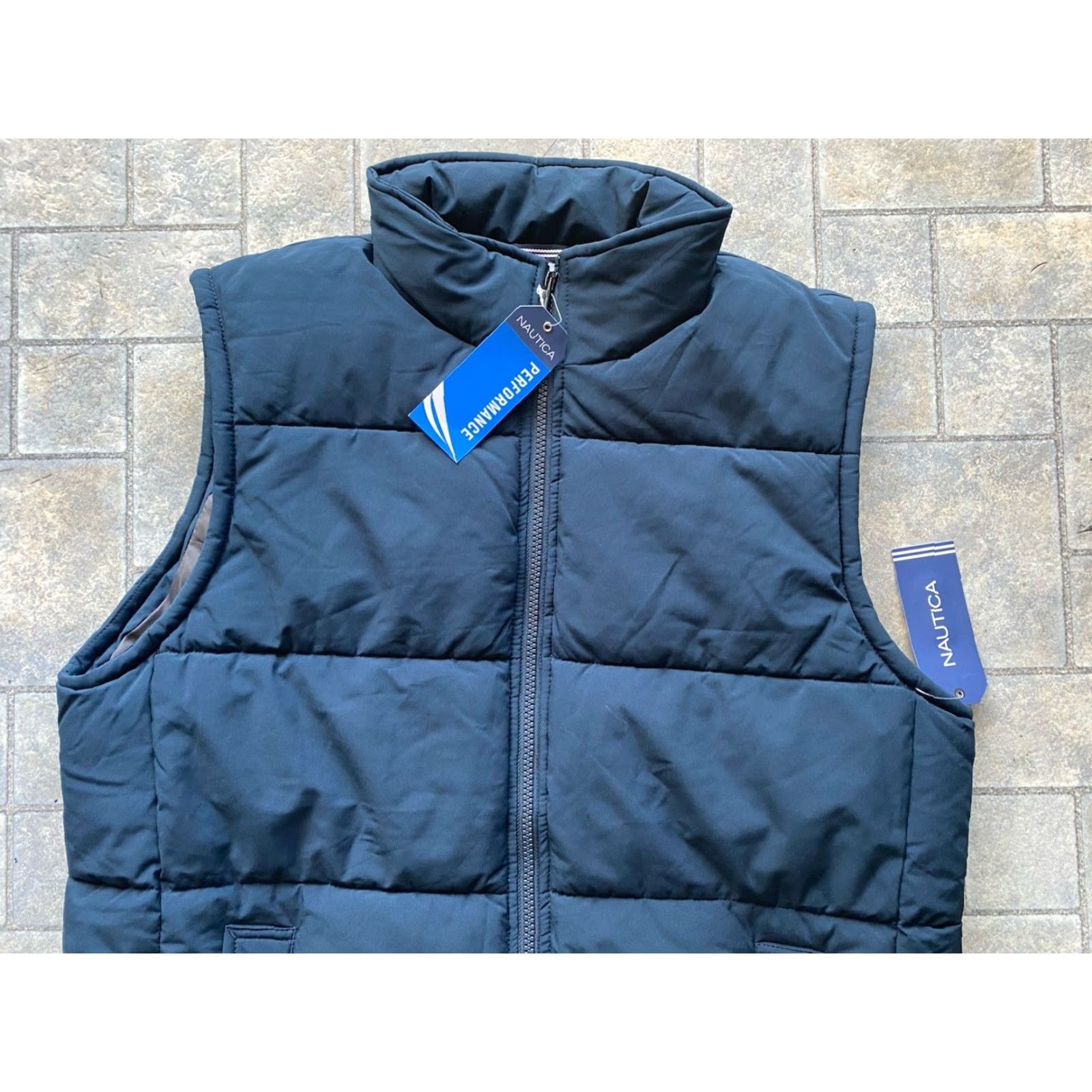 Nautica Nautica Vest Men’s M Navy Blue Sleeveless Full Zip Puffer Performance Full Zip Size US M / EU 48-50 / 2 - 3 Thumbnail