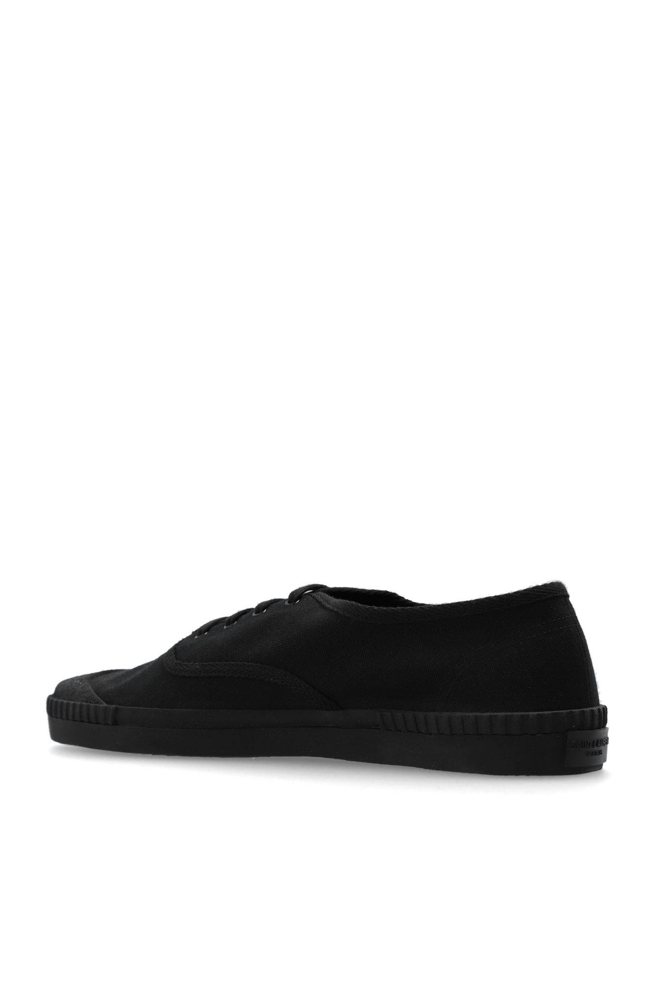 Saint Laurent Paris o1la1rc1a0526 776199 Wes Low-Top Sneakers in Canvas in Black Size US 10 / EU 43 - 5 Thumbnail