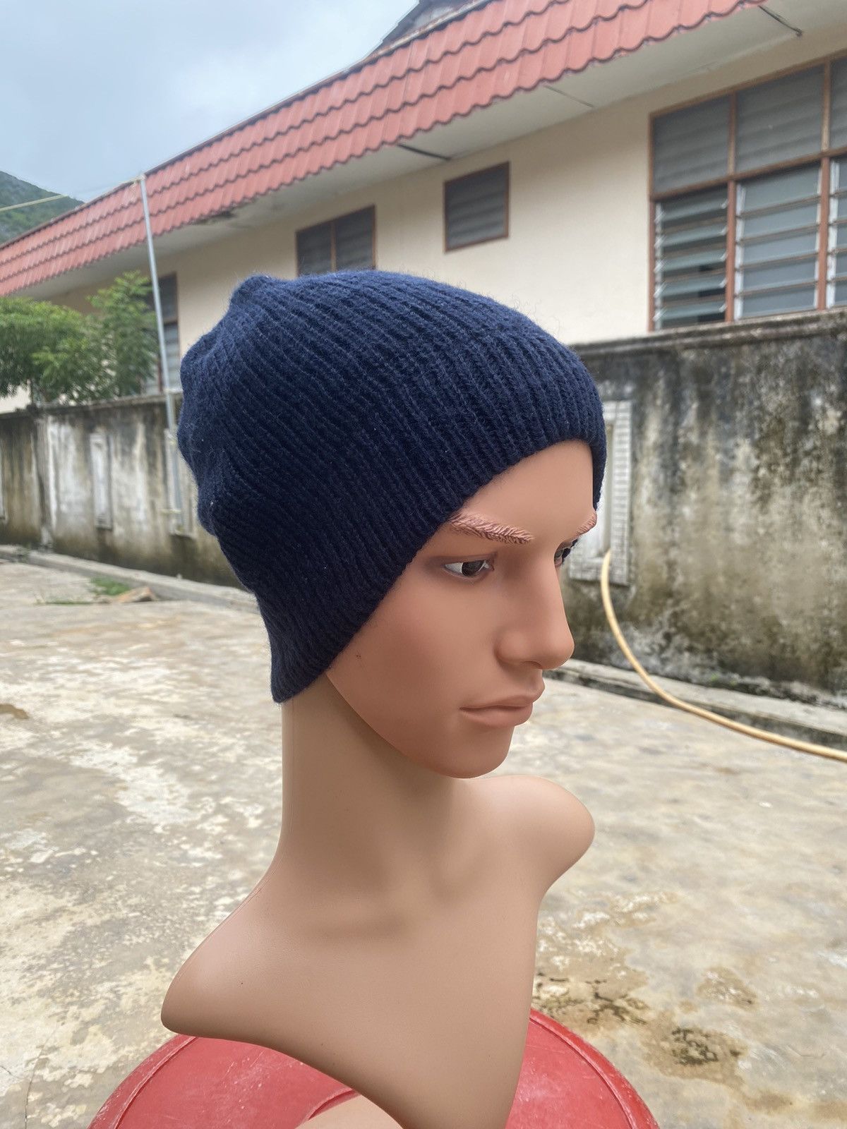 Beams Plus Beams Virgin Wool Knitted Cap Made in Germany Size ONE SIZE - 2 Thumbnail