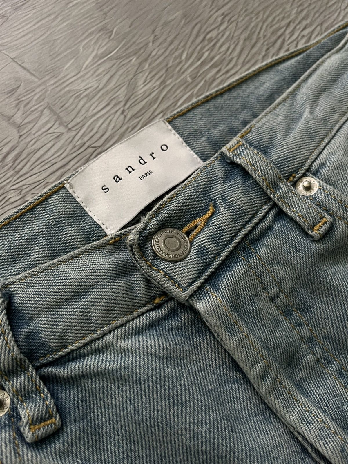 Sandro Sandro Etroit Streetwear Blue Denim Jeans Men’s Size US 31 - 4 Thumbnail