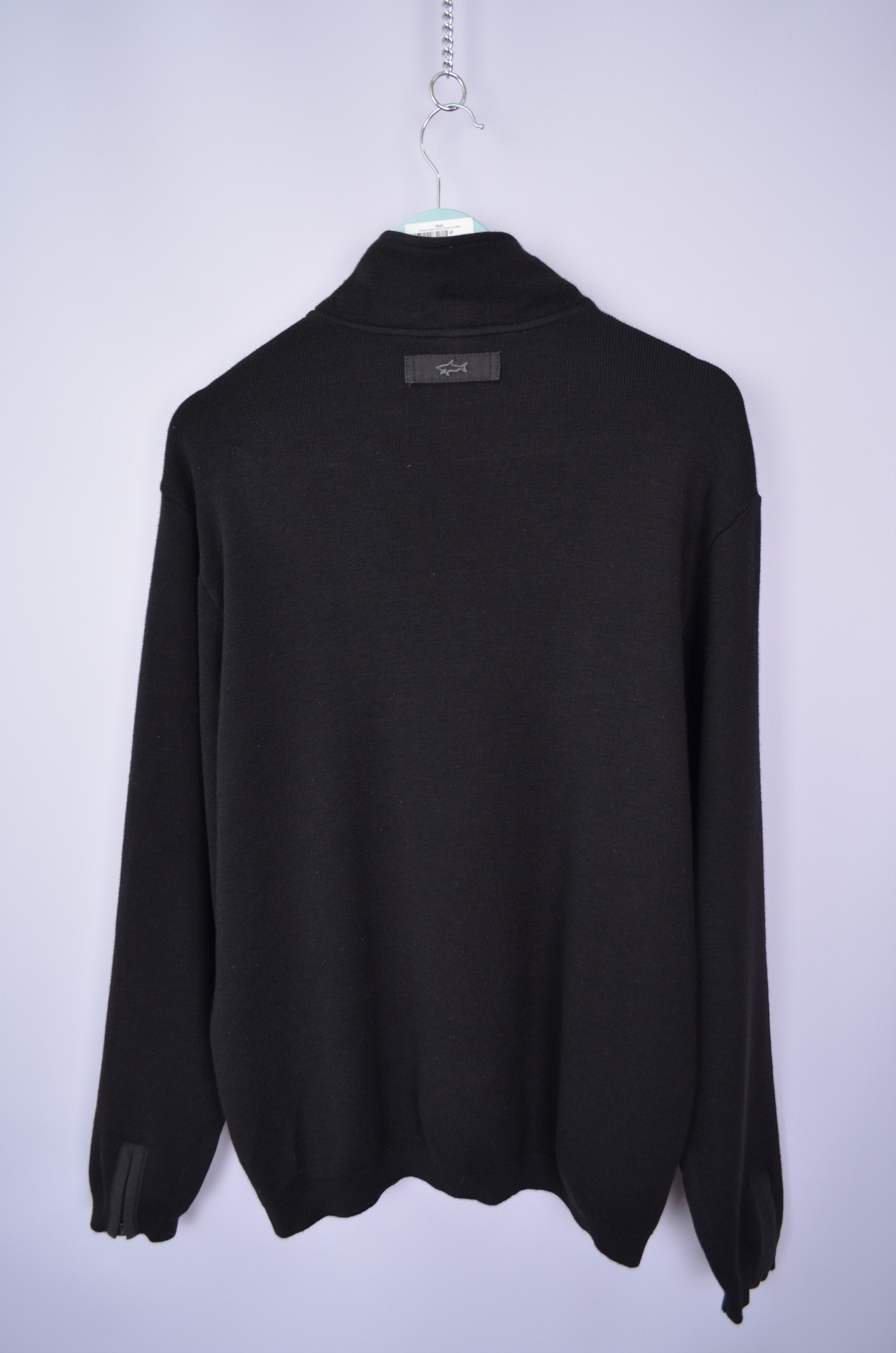Designer × Paul & Shark Mens Paul & Shark 1/4 Zip Neck Wool Black Sweater Size L Size US L / EU 52-54 / 3 - 7 Thumbnail