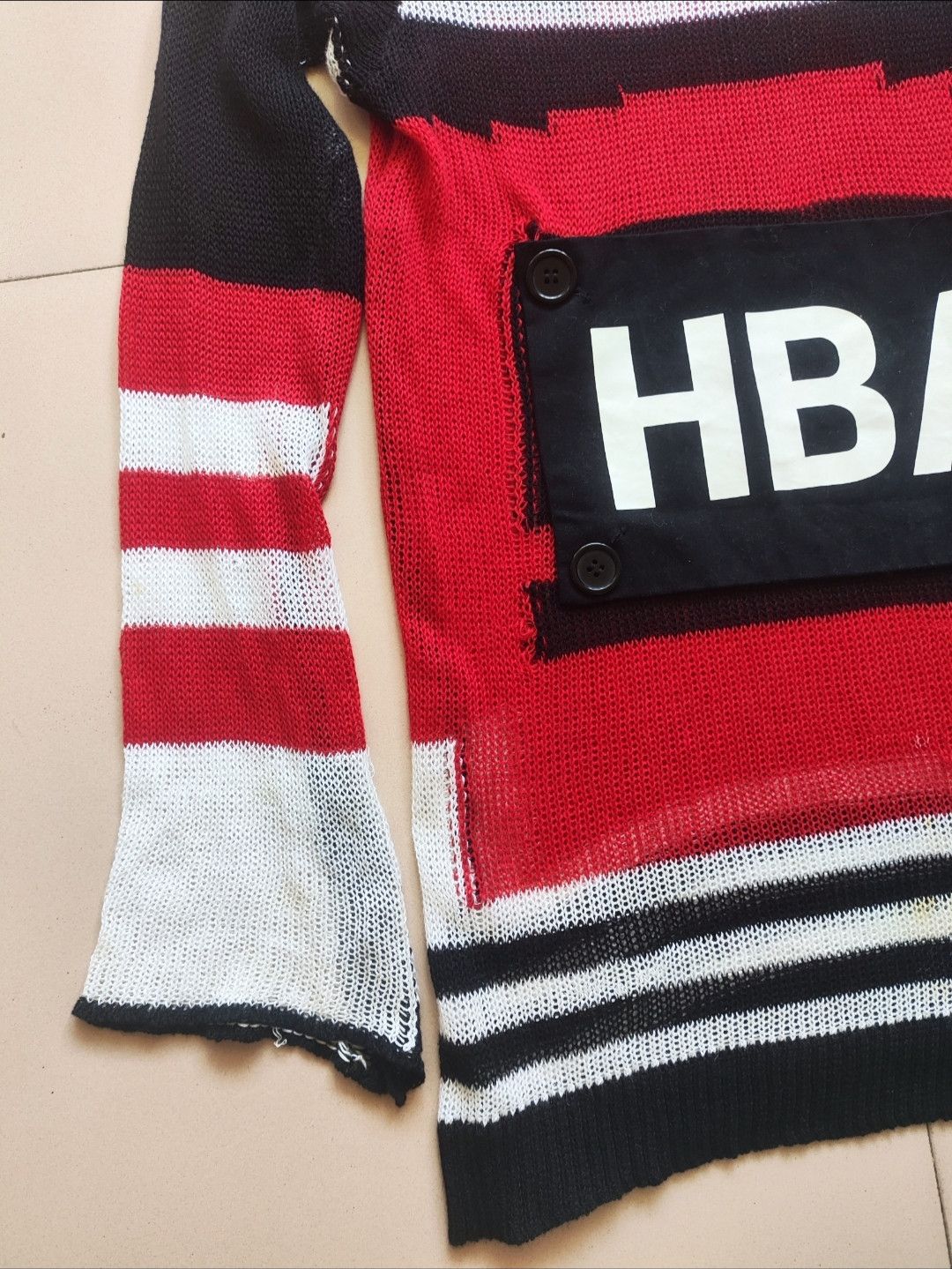 Hood By Air HBA FW15 Runway Red knit sweater Size US S / EU 44-46 / 1 - 4 Thumbnail