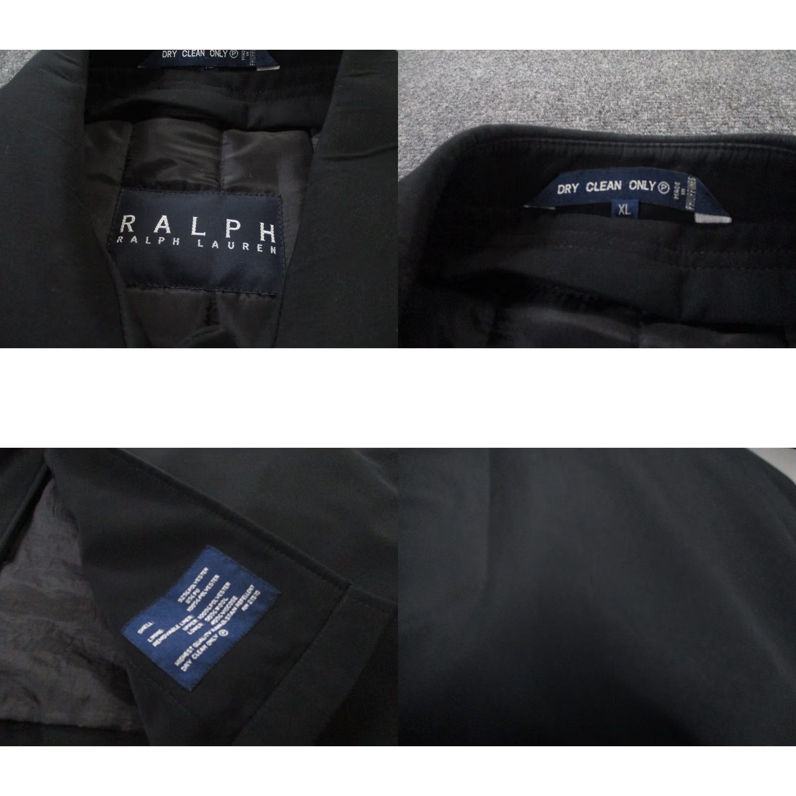 Ralph Lauren Ralph Lauren Overcoat Jacket Men XL Black Wool Lined Thermal PufferOutdoor Heavy Size US XL / EU 56 / 4 - 8 Thumbnail