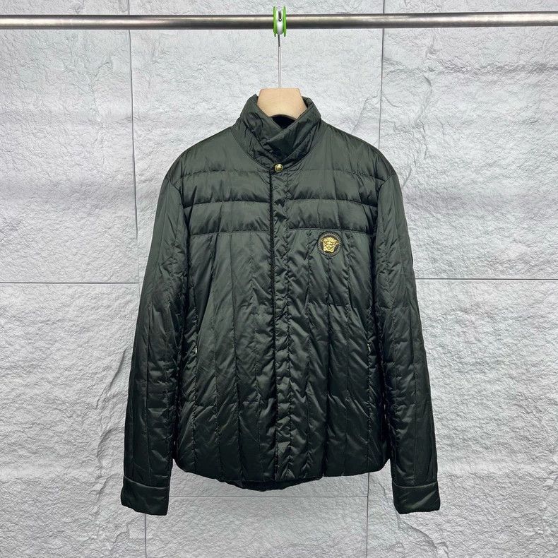 Versace Versace Green Medusa Logo Long Sleeve Down Jacket- dmc Size US XL / EU 56 / 4 - 1 Thumbnail