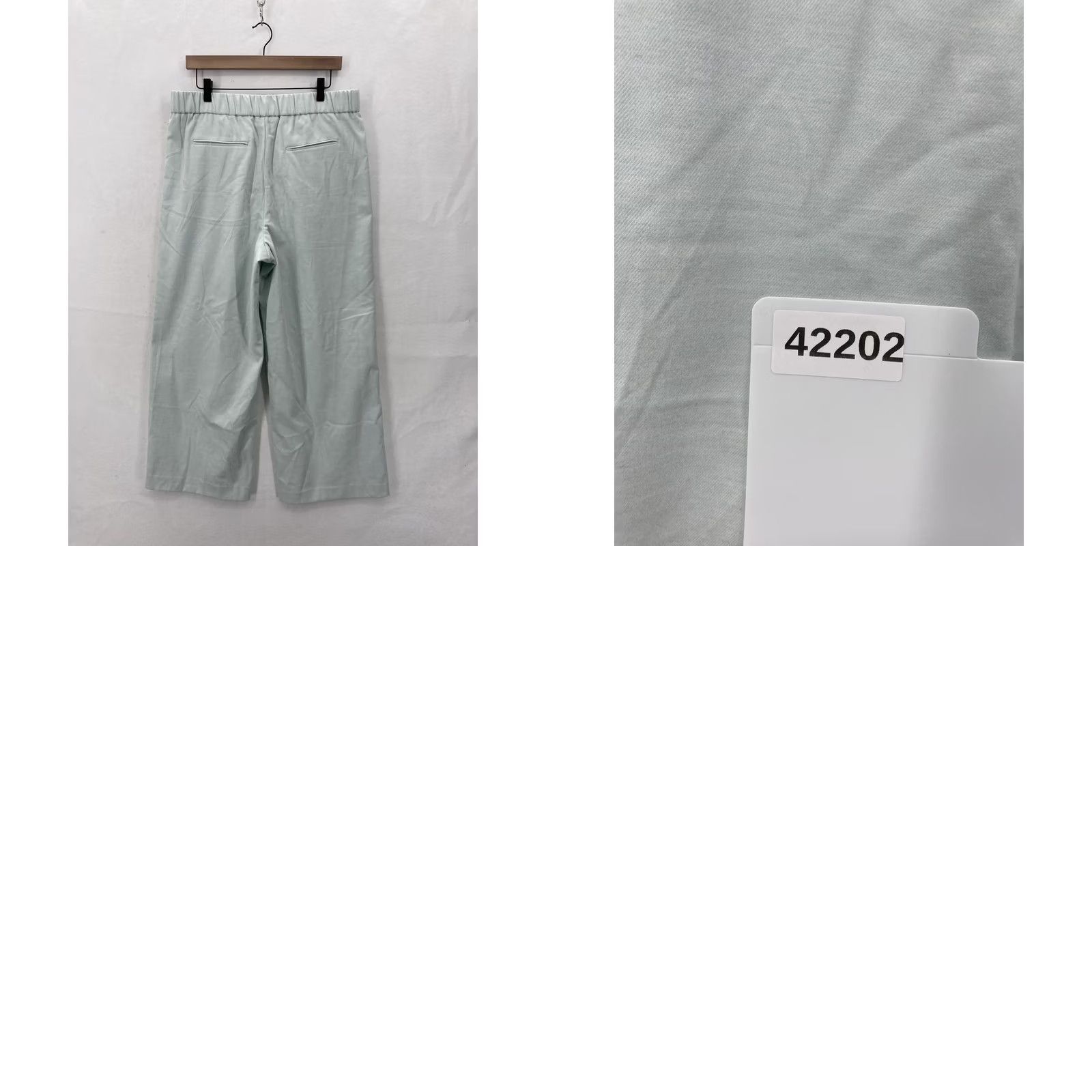 Ann Taylor Ann Taylor Pants Womens Large Petite Light Mint Green Wide Leg Pull On Pleated Size 36" / US 14 / IT 50 - 10 Thumbnail