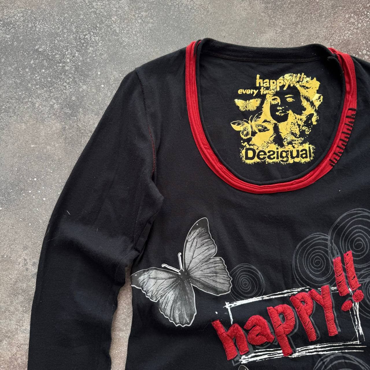 Hysteric Glamour × Japanese Brand × Vintage Y2K Desigual Vintage Amazing Crazy Long Sleeve Top Size M / US 6-8 / IT 42-44 - 2 Thumbnail