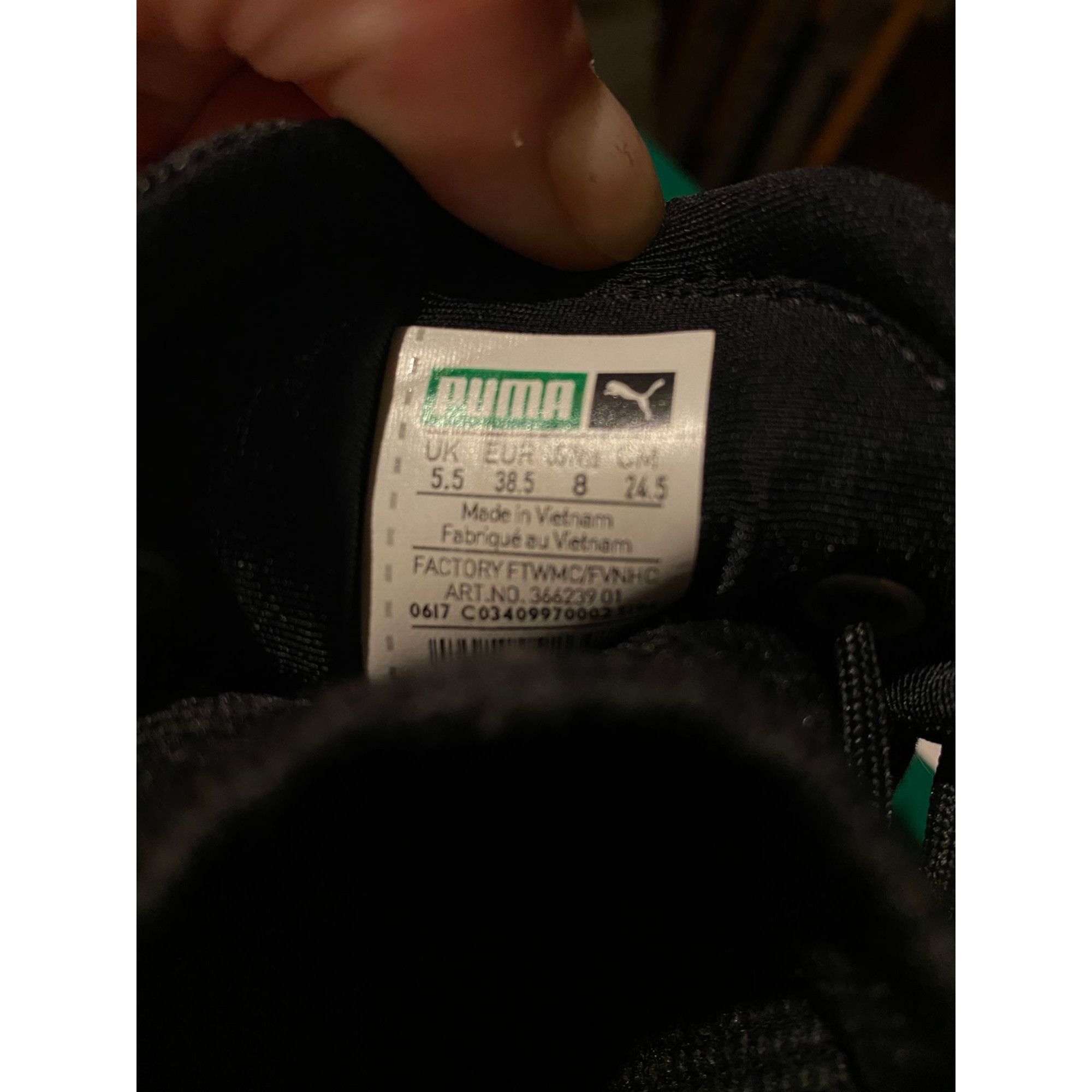 Puma PUMA Tsugi Shinsei Metallic Black Rose Gold Running Shoe Wom Size US 8 / IT 38 - 8 Thumbnail