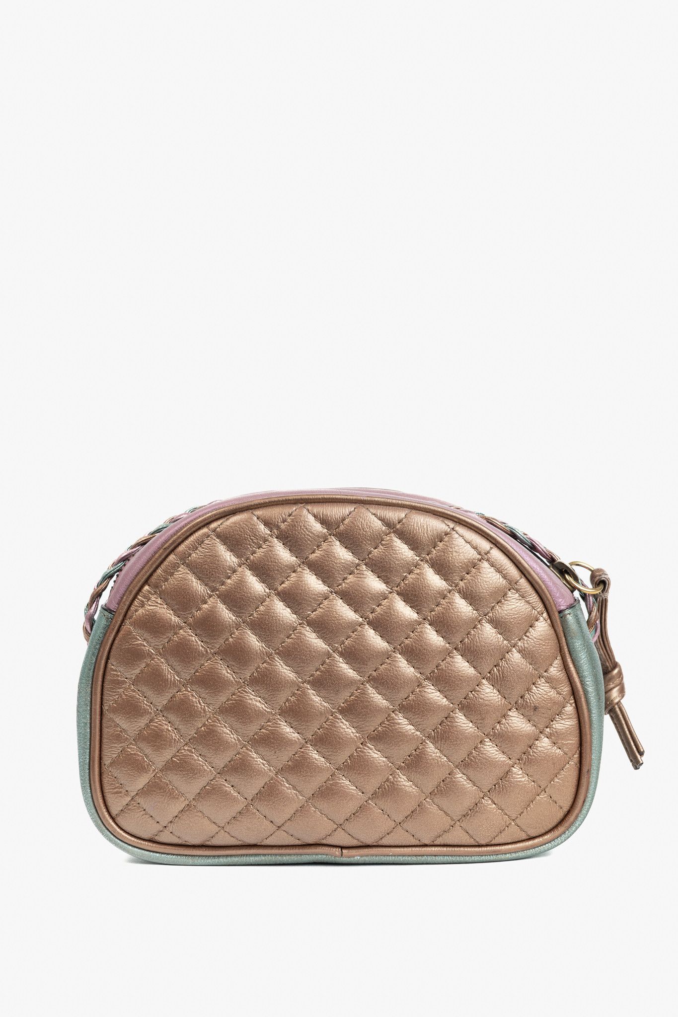 Gucci Gucci Zumi Pink & Blue Laminated Leather Quilted Mini Bag Size ONE SIZE - 4 Thumbnail