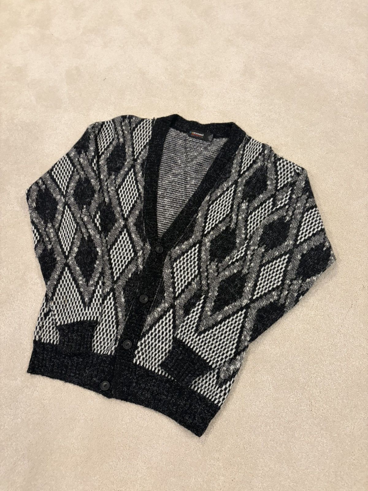 Vintage Vintage Knit Cardigan Sweater Size US S / EU 44-46 / 1 - 2 Thumbnail