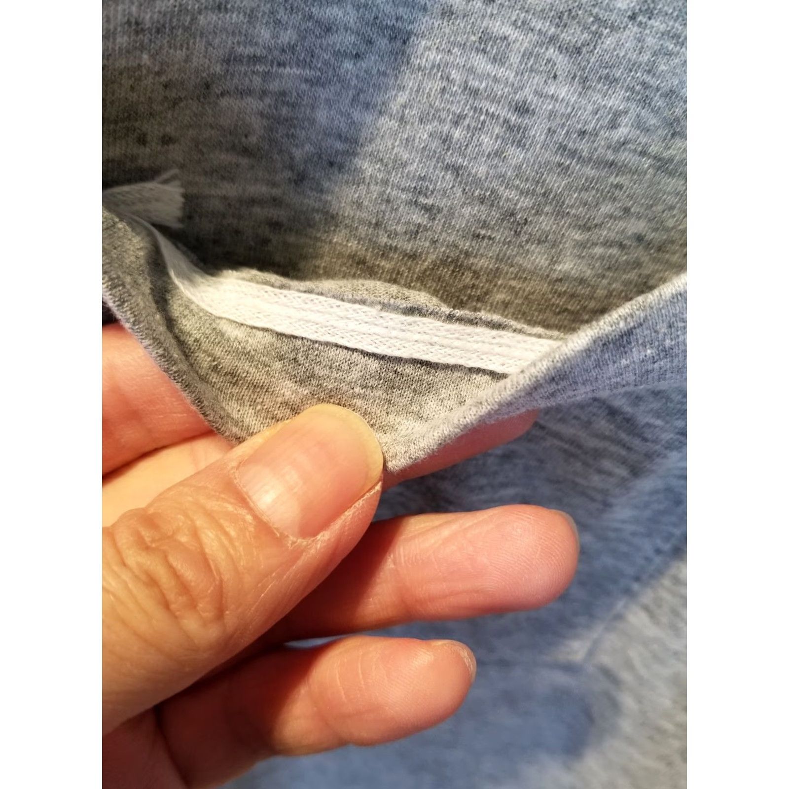 Vintage VINTAGE Unbranded Gray One Pocket Selvedge Thin T-Shirt SZ XLARGE Mens Short Sleeve Crew Neck 80s 80's Cotton Size US XL / EU 56 / 4 - 3 Thumbnail