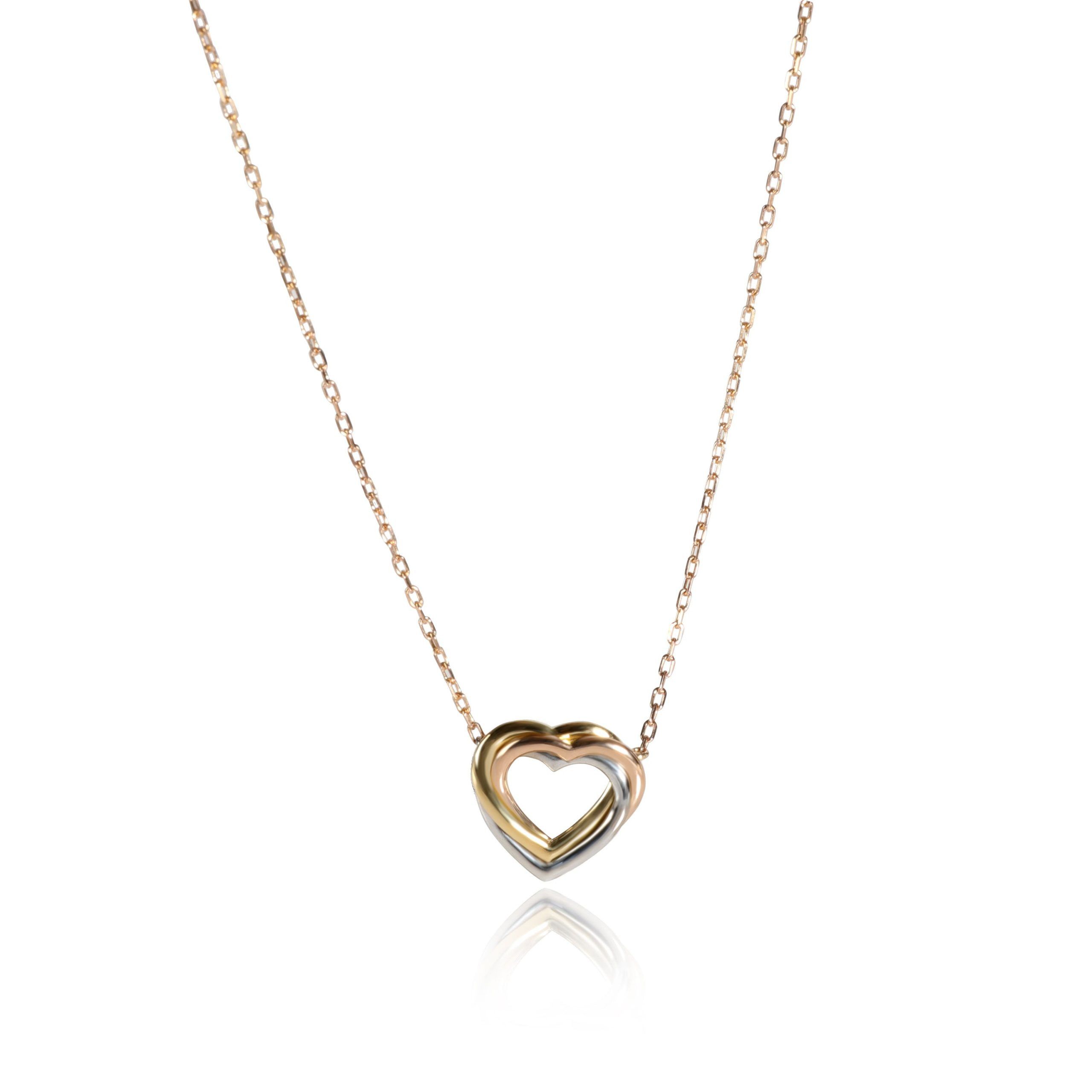 image of Cartier Trinity Necklace In 18K 3 Tone Gold, Women's