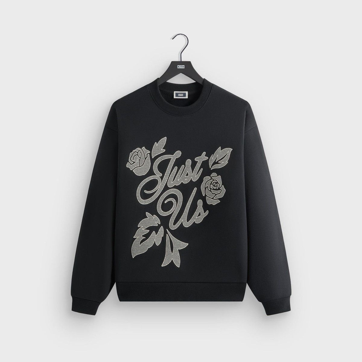 Kith Kith Nelson Just Us Black Crewneck Fleece Sweatshirt Size XL Size US XL / EU 56 / 4 - 1 Thumbnail