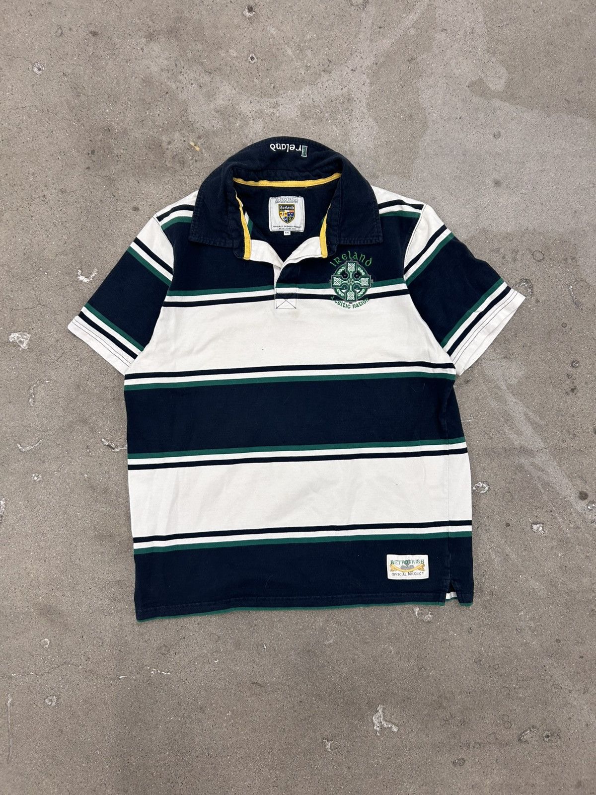 Vintage Retro Irish Ireland Heritage Men’s Polo Shirt Size XL Size US XL / EU 56 / 4 - 1 Thumbnail
