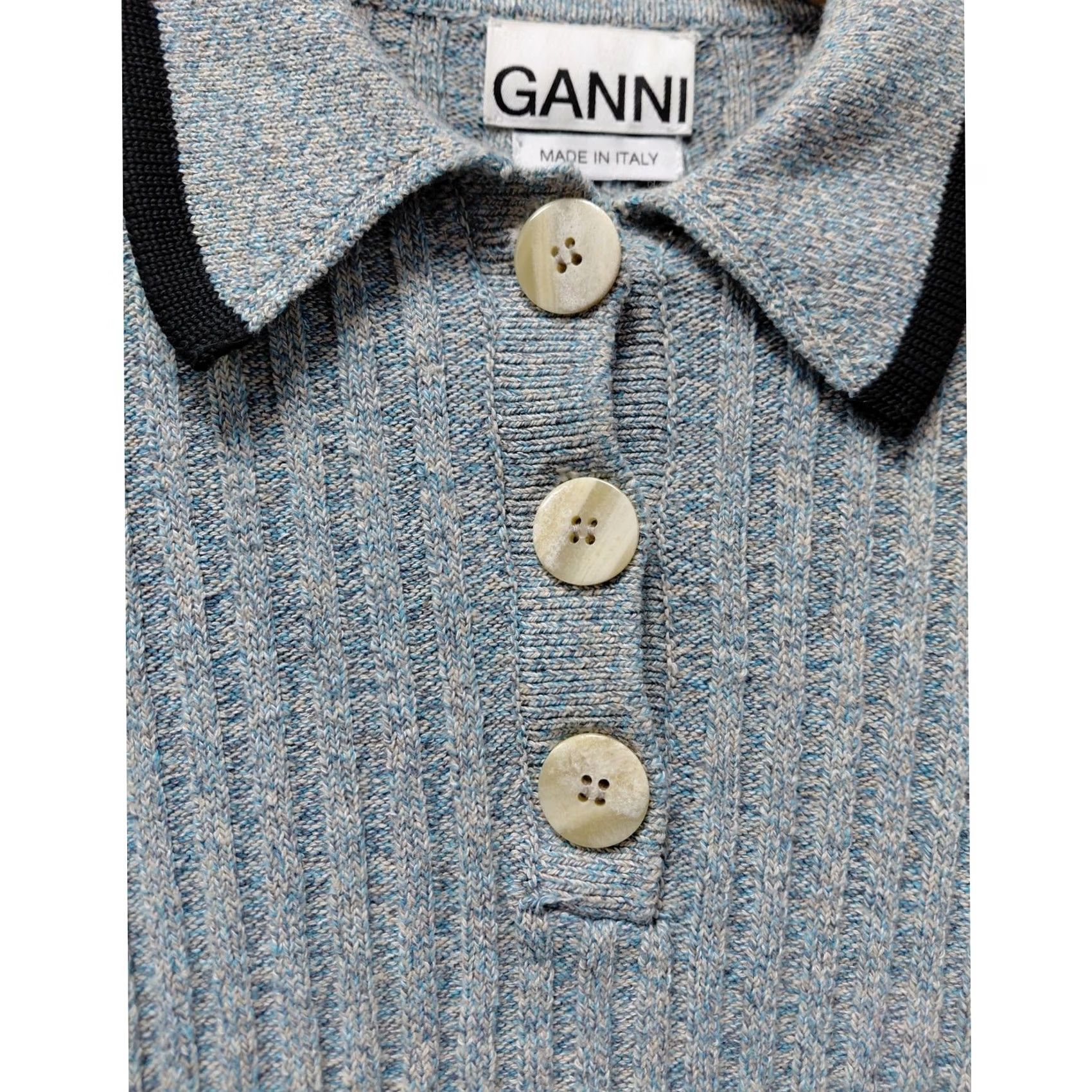Ganni GANNI Made in Italy Wool Blend Acrylic Knit Sweater Solid Long Sleeve Size S Womens Size S / US 4 / IT 40 - 4 Thumbnail