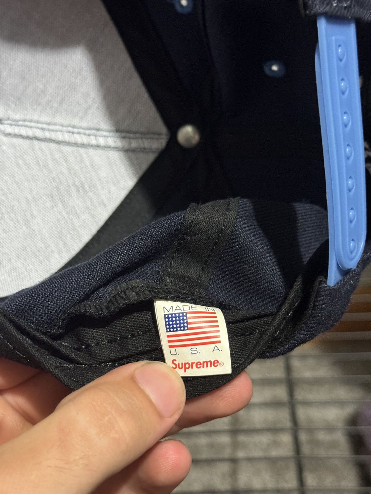 Supreme Supreme Bones Logo 5-Panel Navy Size ONE SIZE - 10 Thumbnail