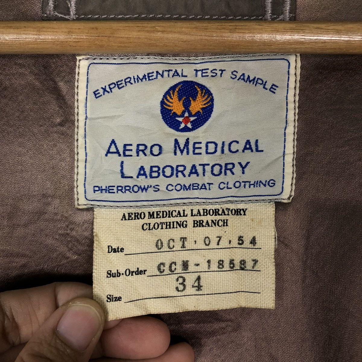 Buzz Rickson's 🔥80’s Vintage Bomber Jacket Riot Aero Medical Pherrow’s Size US S / EU 44-46 / 1 - 19 Thumbnail