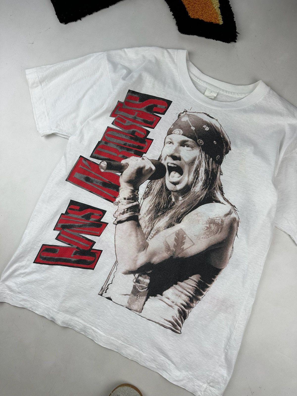 Band Tees Axl Rose Vintage Guns N Roses T Shirts Vintage Band Tees Size US XL / EU 56 / 4 - 4 Thumbnail