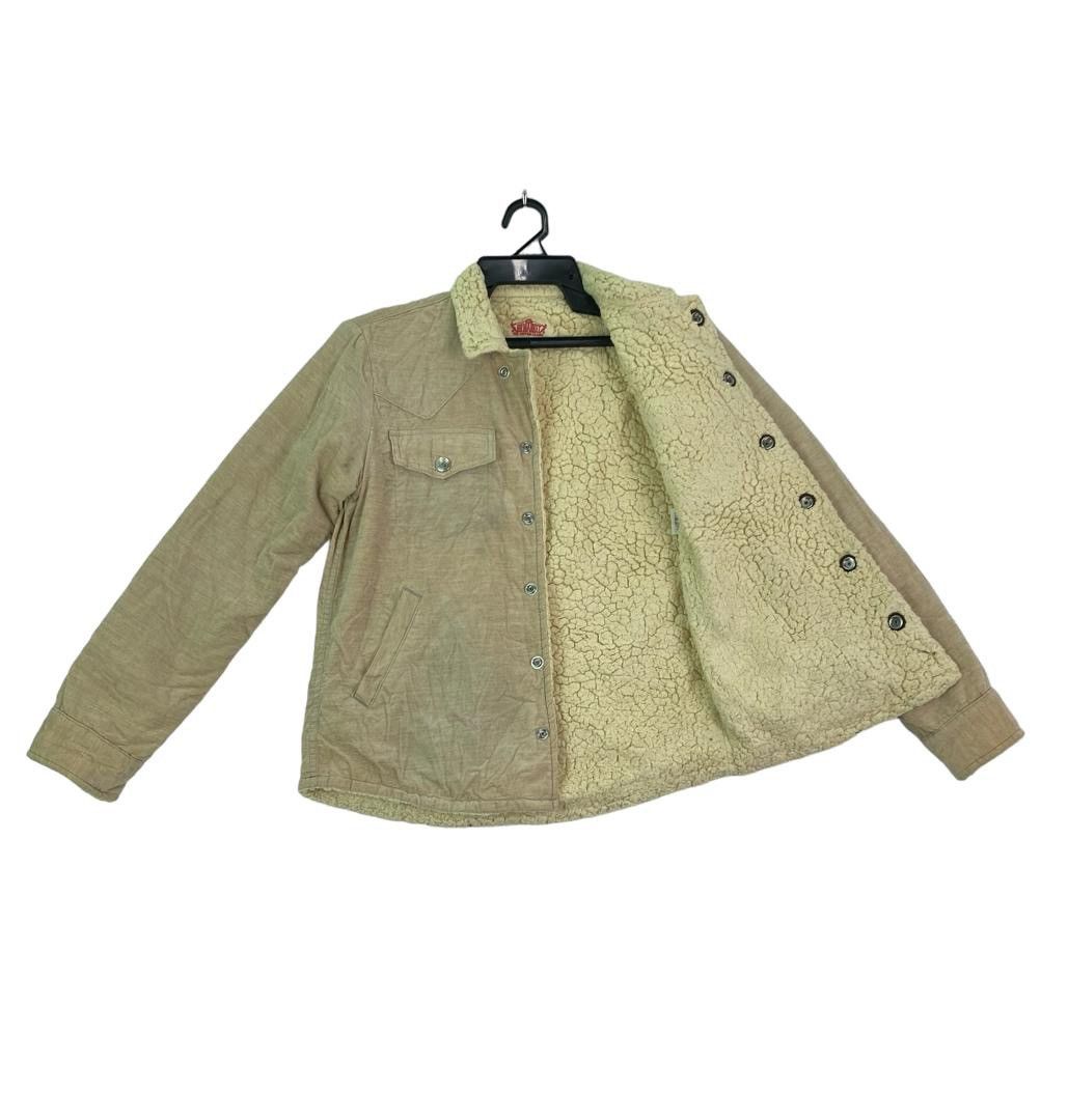 H.R Market under Blue Blue shearling lined trucket jacket