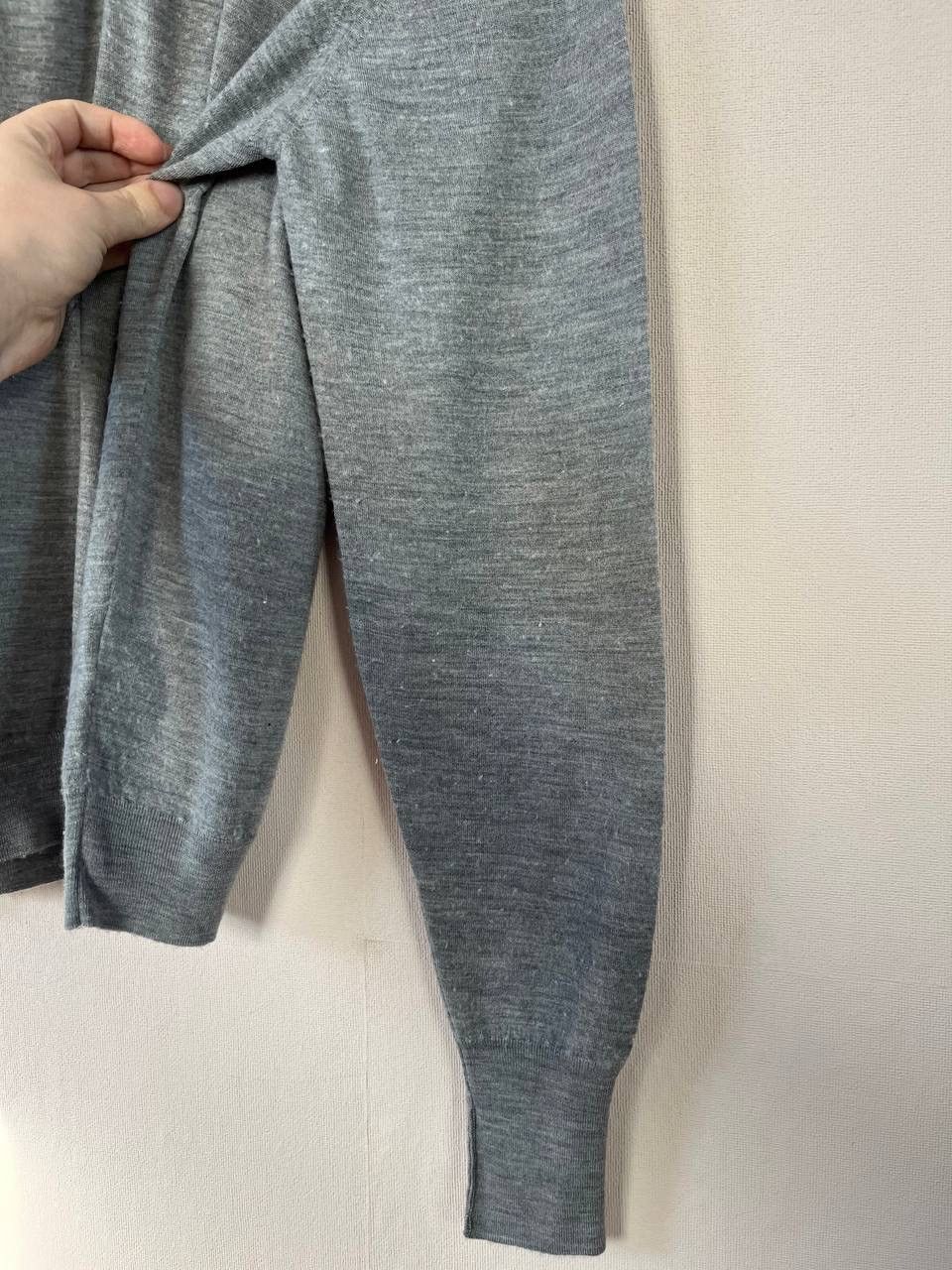 John Smedley John Smedley Gray Wool Knit Pullover Sweater Collared Button Size US L / EU 52-54 / 3 - 9 Thumbnail