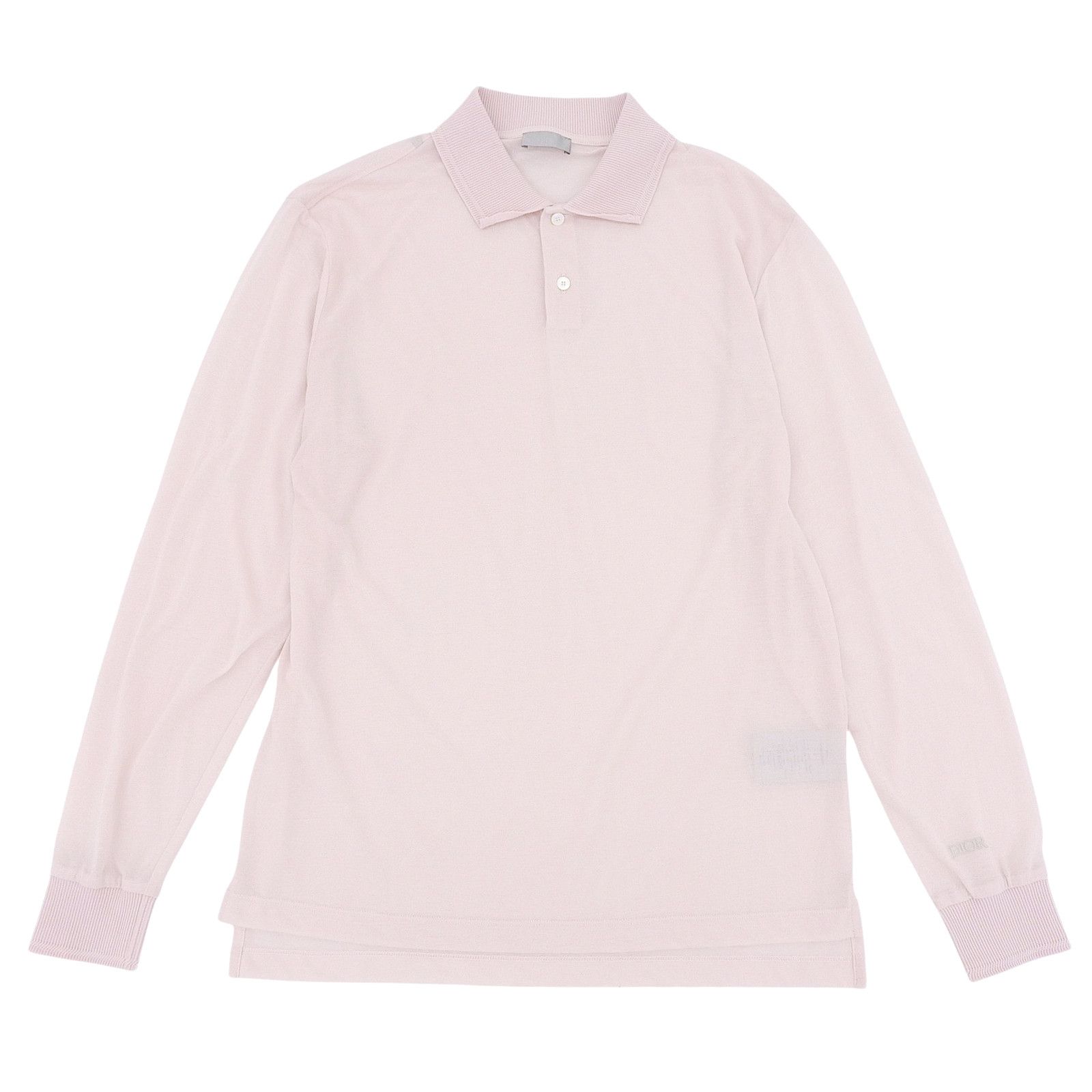 Dior Dior Dior Long Sleeve Cotton Polo Shirt Cotton Tops 243J831A0800 DUTY FREE for USA Size ONE SIZE - 1 Thumbnail