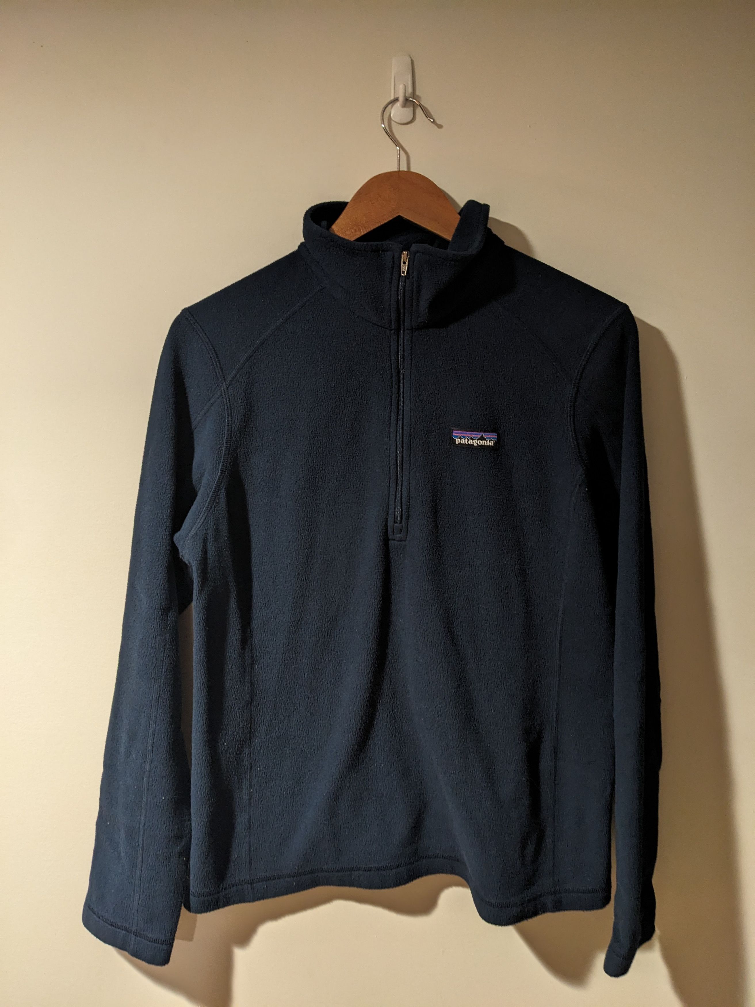Designer × Patagonia Patagonia Women's Micro D 1/4 Zip Blue Large Sweater Size M / US 6-8 / IT 42-44 - 1 Thumbnail