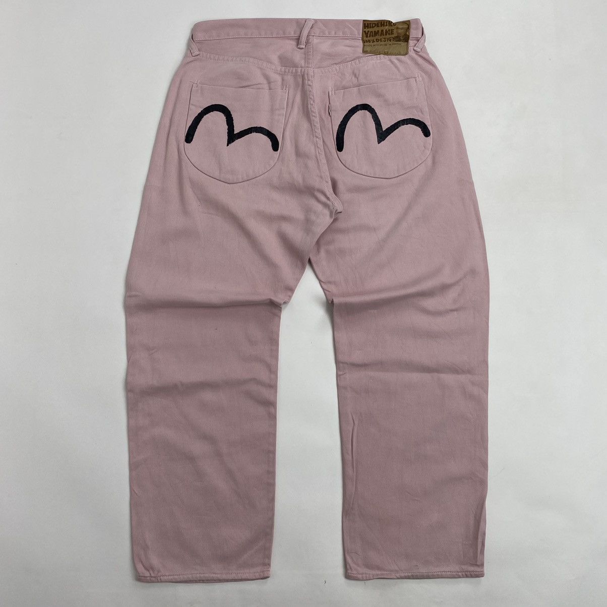 image of Vintage Evisu Hidehiko Yamane Jeans in Pink, Men's (Size 36)