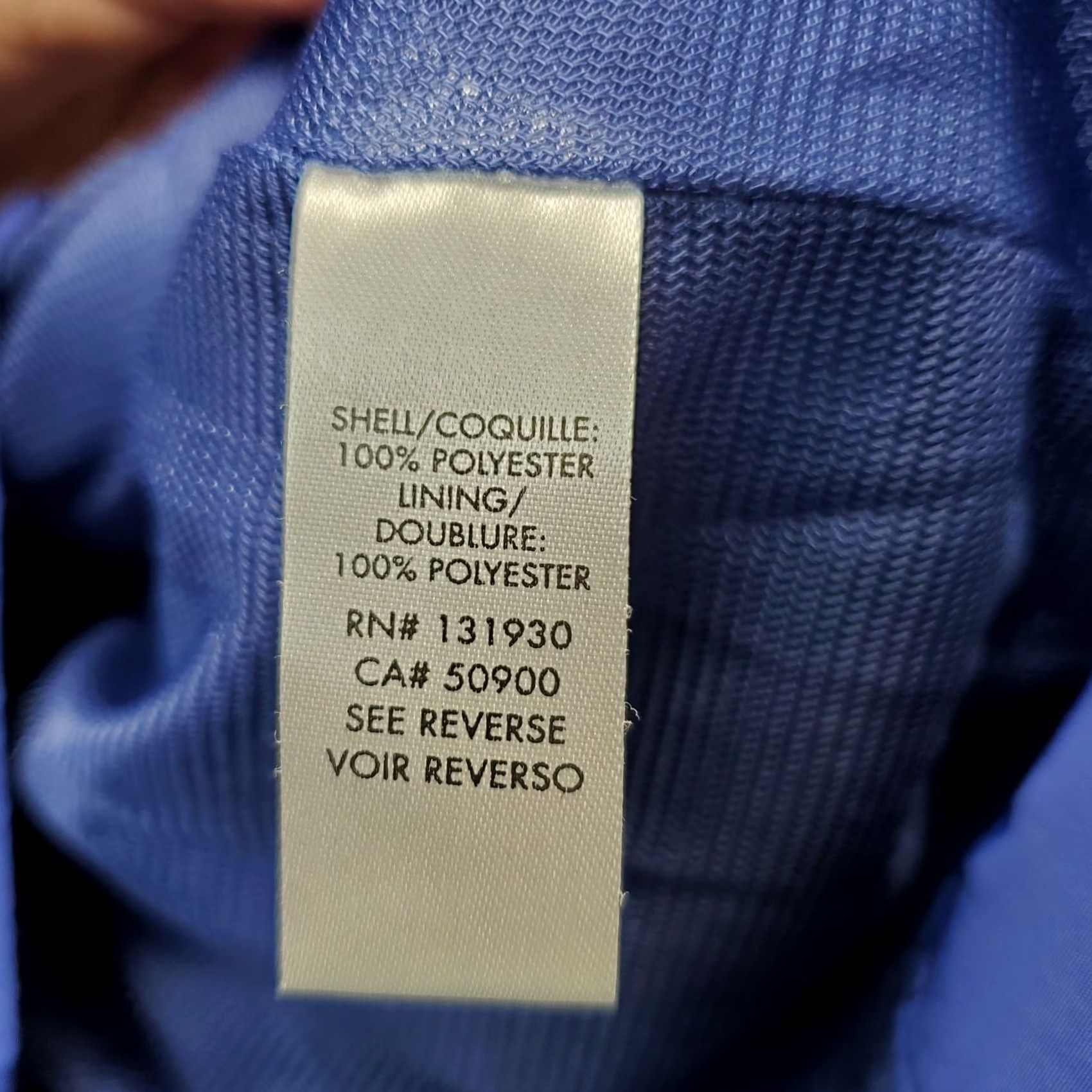 Calvin Klein Calvin Klein Lightweight Jacket Womens Small Blue Lined Packable Hood Full Zip Windbreaker, 100% Polyester, Regular, Blue, Size S Womens Size S / US 4 / IT 40 - 6 Thumbnail