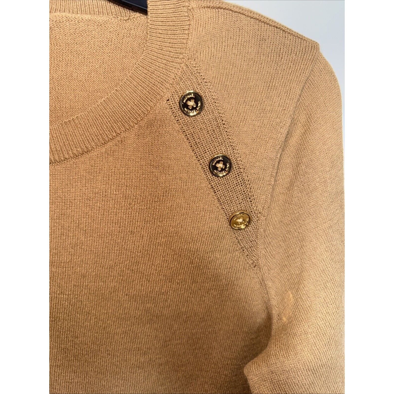 Michael Kors Michael Kors Sweater Womens Size Small Beige Raglan Shaker Size S / US 4 / IT 40 - 6 Thumbnail