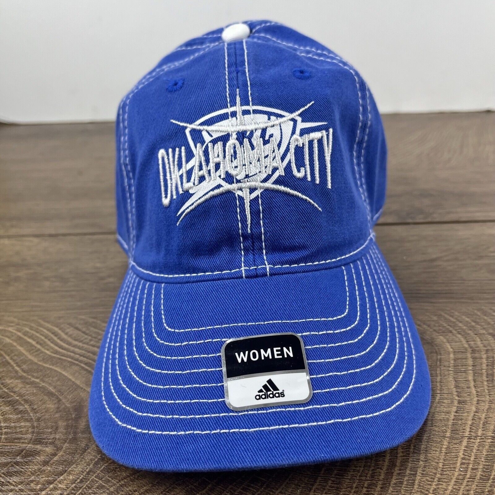 Adidas Oklahoma City Thunder Hat NBA Thunder Blue Cap Adjustable Bl Size ONE SIZE - 2 Thumbnail