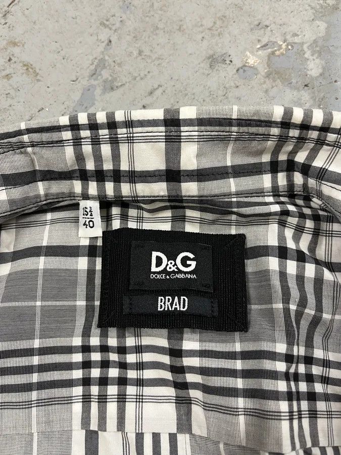 Dolce & Gabbana × Vintage FW2005 Dolce & Gabbana Checkered Grey & White Shirt Size US M / EU 48-50 / 2 - 8 Thumbnail