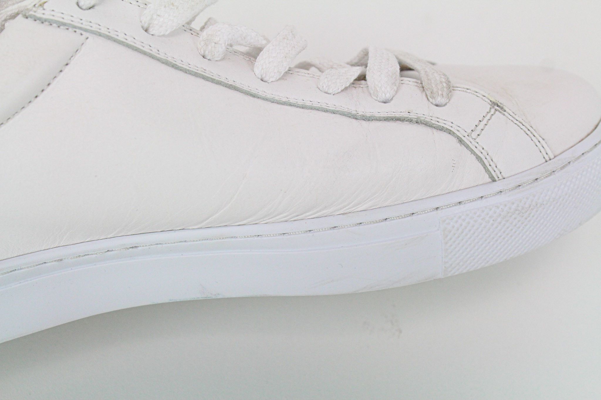 Suitsupply EU40 White Leather Low-Top Sneakers 73723 Size US 7 / EU 40 - 15 Thumbnail